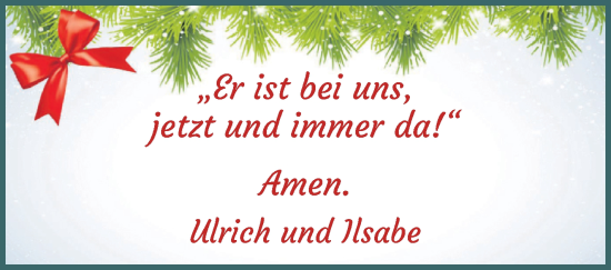 Glückwunschanzeige von Ulrich und Ilsabe  von WESER-KURIER