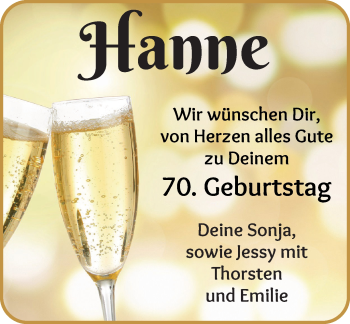 Glückwunschanzeige von Hans Rüdiger Gildemeister von Achimer Kurier/Verdener Nachrichten