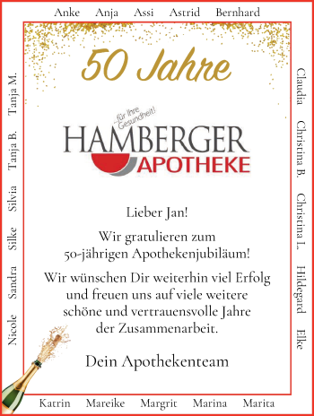 Glückwunschanzeige von Jan  von Osterholzer Kreisblatt