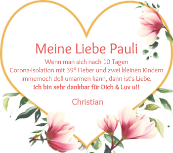 Glückwunschanzeige von Pauli  von WESER-KURIER