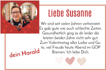 Glückwunschanzeige von Susanne  von WESER-KURIER