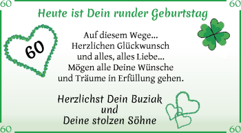 Glückwunschanzeige von Erwin Rapp von Osterholzer Kreisblatt