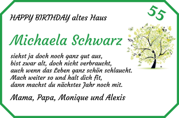 Glückwunschanzeige von Michaela Schwarz von Wuemme Zeitung