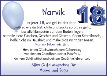 Glückwunschanzeige von Narvik Monsees von Osterholzer Kreisblatt