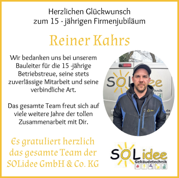 Glückwunschanzeige von Reiner Kahrs von Osterholzer Kreisblatt