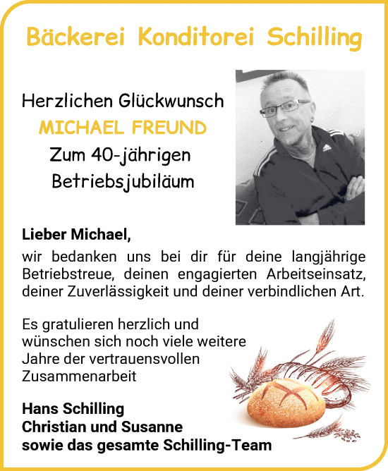 Glückwunschanzeige von Michael Freund von Osterholzer Kreisblatt