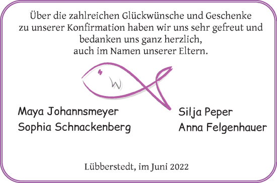 Glückwunschanzeige von Dankeschön  von Osterholzer Kreisblatt
