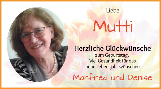 Glückwunschanzeige von Mutti Schich von WESER-KURIER