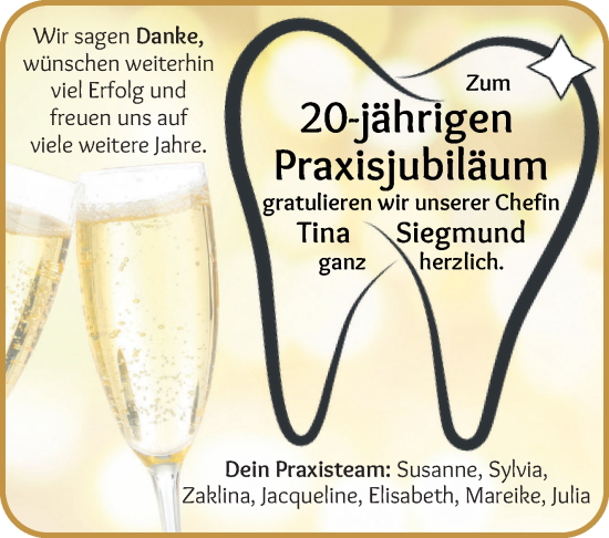 Glückwunschanzeige von Tina Siegmund von WESER-KURIER