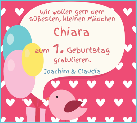 Glückwunschanzeige von Chiara Quellhorst von Wuemme Zeitung