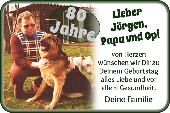 Glückwunschanzeige von Jürgen  von DIE NORDDEUTSCHE