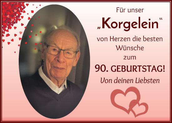 Glückwunschanzeige von Korgelein  von Osterholzer Kreisblatt