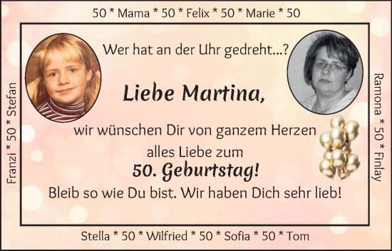 Glückwunschanzeige von Martina Goetzke von Osterholzer Kreisblatt