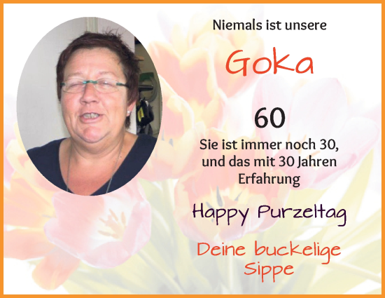 Glückwunschanzeige von Goka  von Wuemme Zeitung