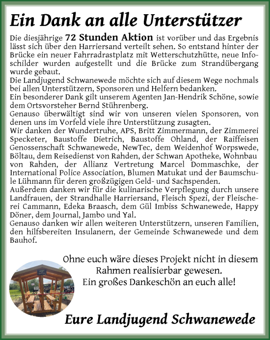 Glückwunschanzeige von Rieke Plump von Die Norddeutsche