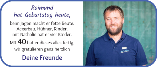 Glückwunschanzeige von Raimund  von Osterholzer Kreisblatt