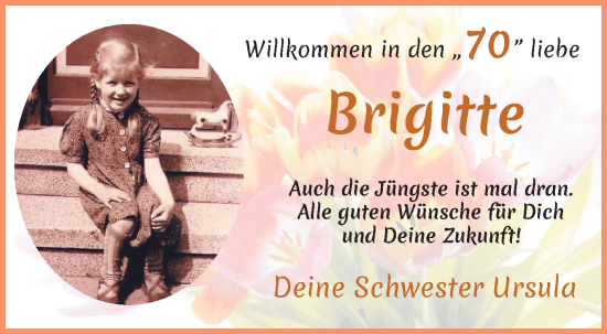 Glückwunschanzeige von Brigitte Senftleben von WESER-KURIER