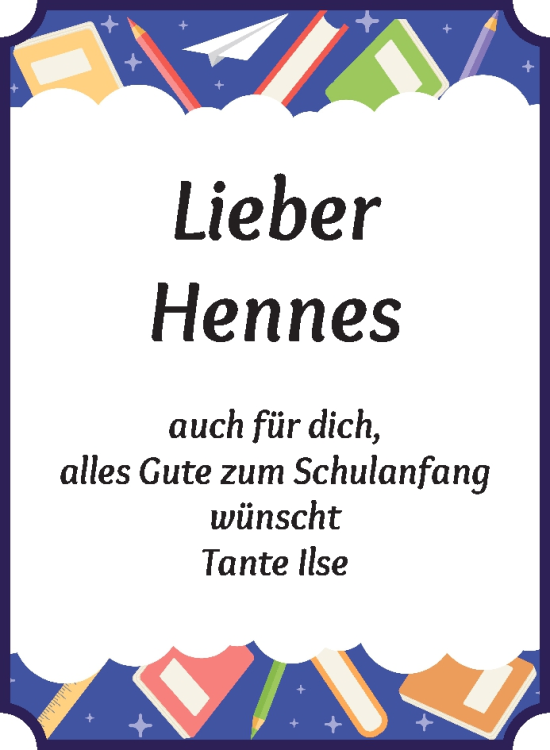 Glückwunschanzeige von Hennes  von WESER-KURIER