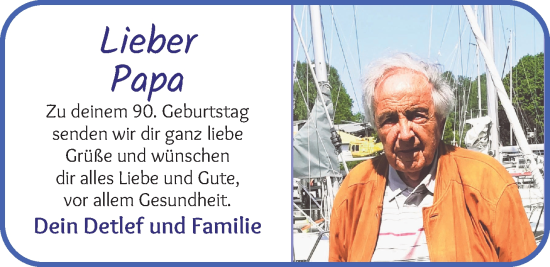 Glückwunschanzeige von Papa  von WESER-KURIER