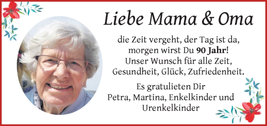 Glückwunschanzeige von Rita Schierenbeck von WESER-KURIER