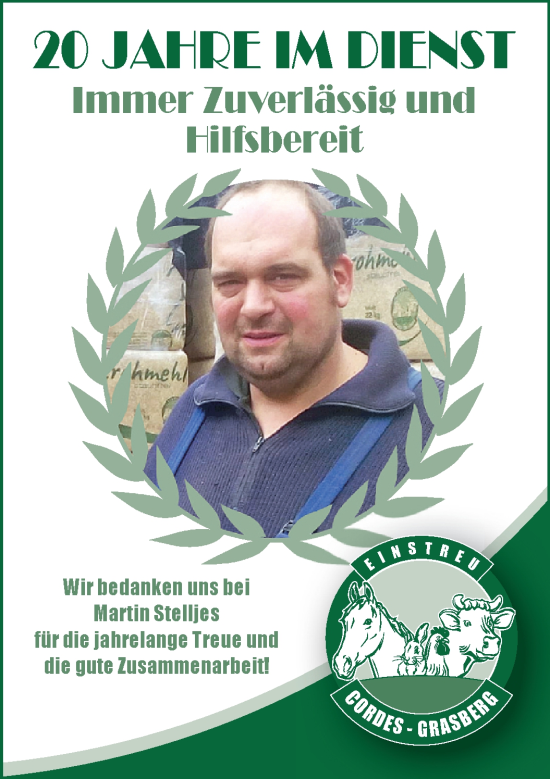 Glückwunschanzeige von Martin Stelljes von Wuemme Zeitung