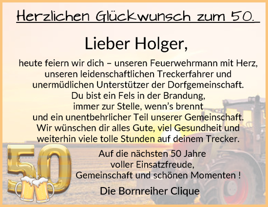 Glückwunschanzeige von Holger  von Osterholzer Kreisblatt