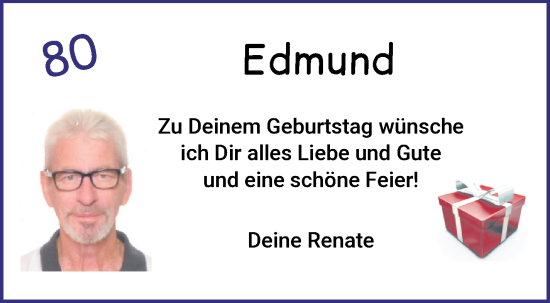 Glückwunschanzeige von Edmund Kalski von WESER-KURIER