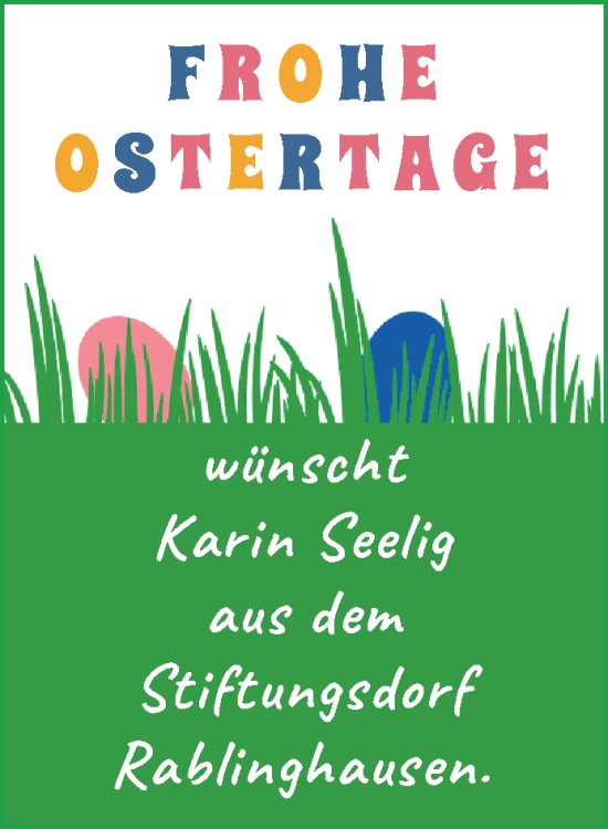 Glückwunschanzeige von Frohe Ostertage  von WESER-KURIER