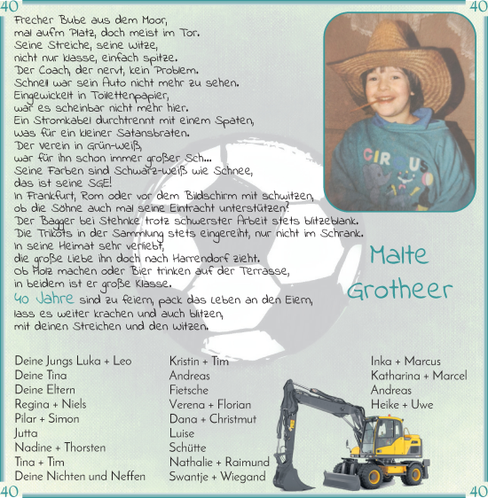 Glückwunschanzeige von Malte Grotheer von Osterholzer Kreisblatt