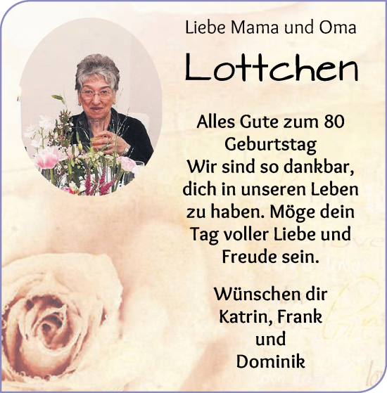 Glückwunschanzeige von   von Die Norddeutsche