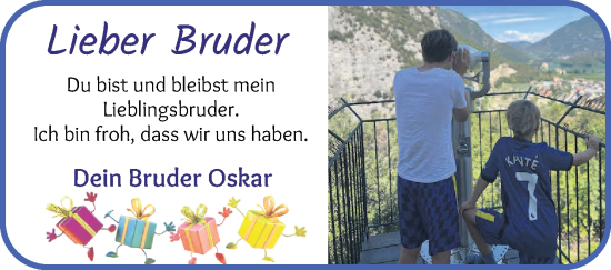 Glückwunschanzeige von Henry Lazer von WESER-KURIER