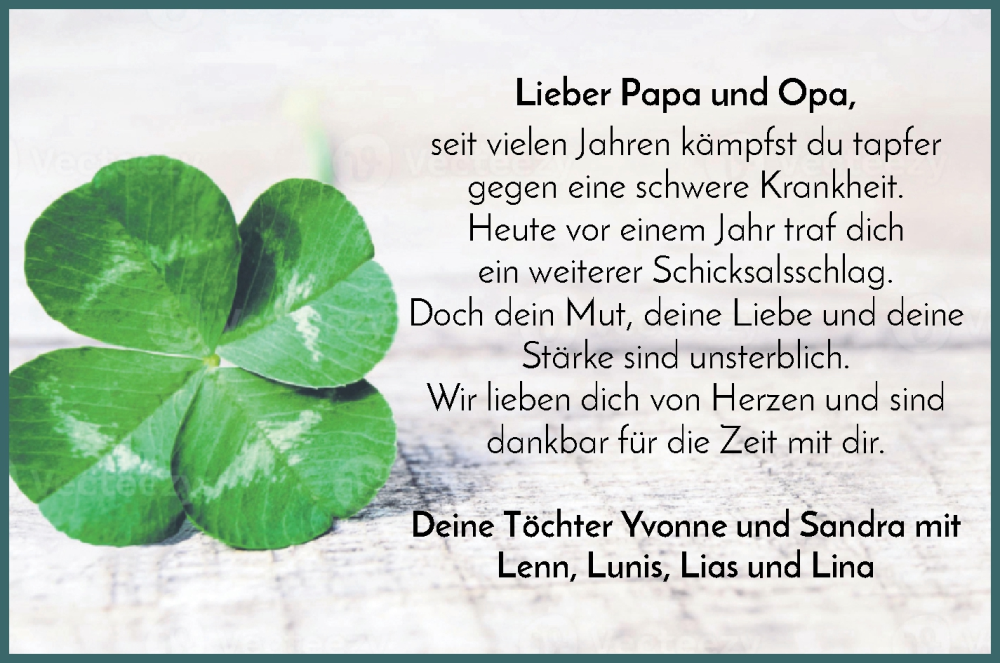 Anzeige für   vom 14.02.2026 aus WESER-KURIER